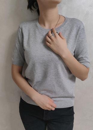 Бавовняна трикотажна футболка h&m