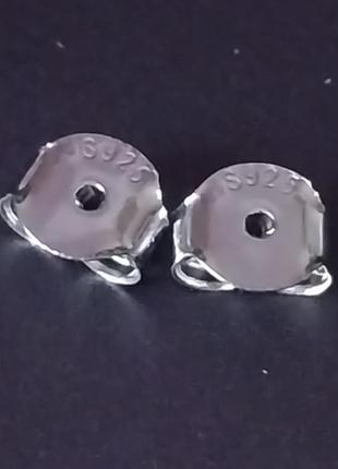 Сережки кульчики срібні 925 проба єдинороги єдиноріг unicorn з єдинорогами покриття емаль емаллю камінцями срібло цвяшки з цирконами6 фото