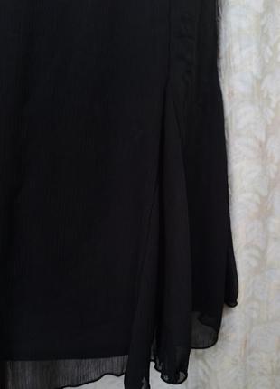 Стильная черная юбка миди h&m5 фото