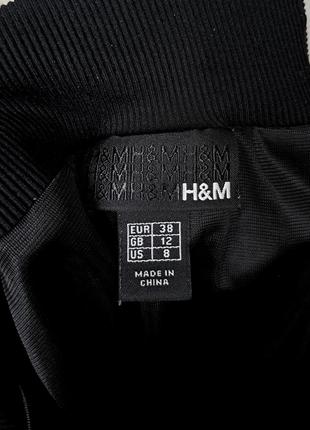 Стильная черная юбка миди h&m6 фото