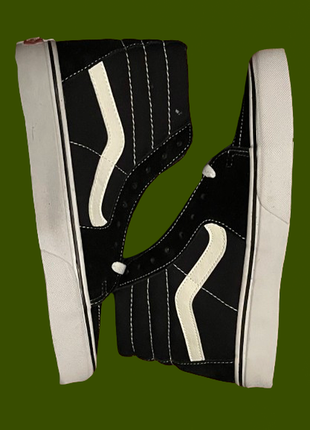 Кеди vans sk-8 old skool високі черевики кросівки венс black white унісекс1 фото