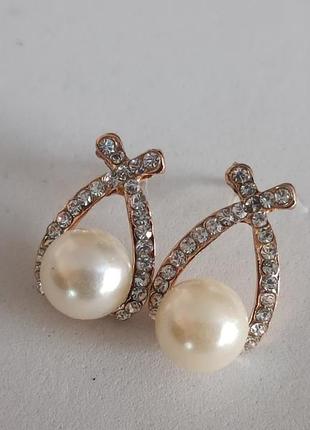 Серьги пусеты европа.3 фото