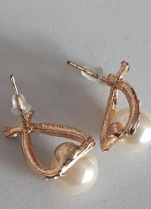 Серьги пусеты европа.4 фото