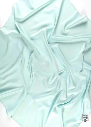Платок однотонный шелк мятный шелковый новый качественный