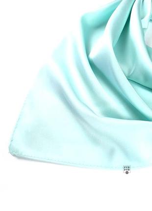 Платок однотонный шелк мятный шелковый новый качественный