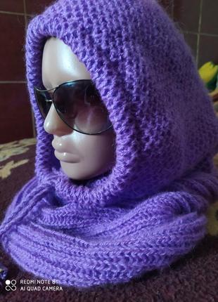 Снуд-капюшон вязаный!