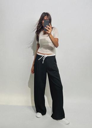 Жіночі штани wide leg zara