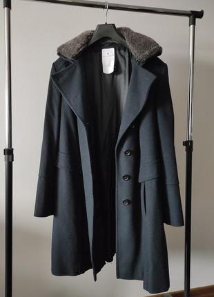 Новое шерстяное пальто fuchs & schmitt, германия полупальто шерсть бушлат1 фото