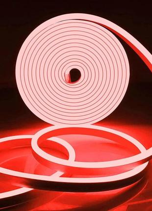 Світлодіодна стрічка oykyohei led neon lights, red 12v neon rope light, 16.4ft/5m waterproof flex diy cuttable led light strip