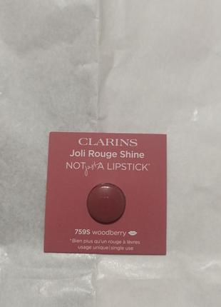 Помада clarins joli rouge shine lipstick 759s  woodberry1 фото
