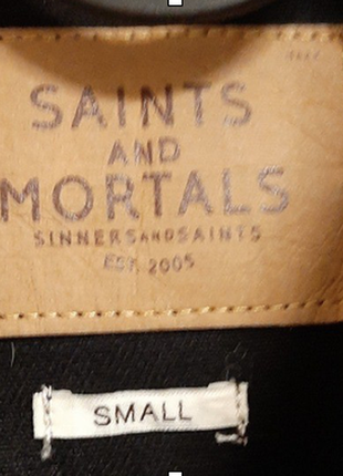 Джинсовая жилетка удлиненная saint and mortals5 фото