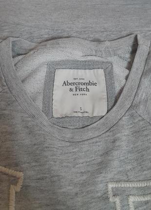 Фирменная кофта/свитшот серого цвета abercrombie & fitch made in philippines4 фото