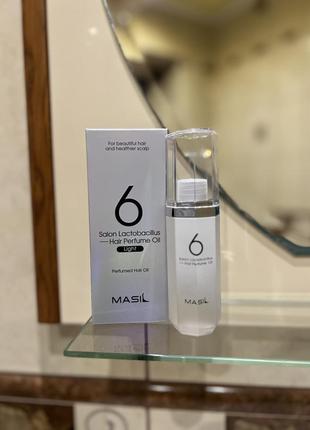 Парфумоване масло для гладкості волосся masil salon lactobacillus hair perfume light oil