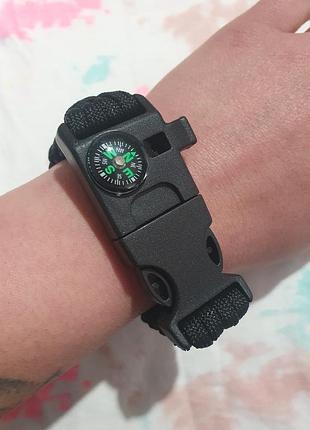 Браслет 5 в 1 для выживания из паракорда