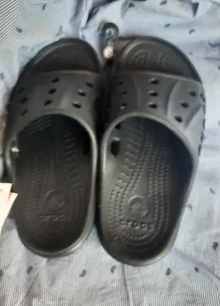 Crocs крокс шльопанці чорні новi 36-37р