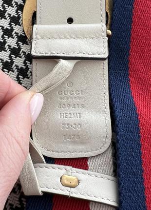 Gucci оригінал італія дизайнерський білий ремінь пояс6 фото