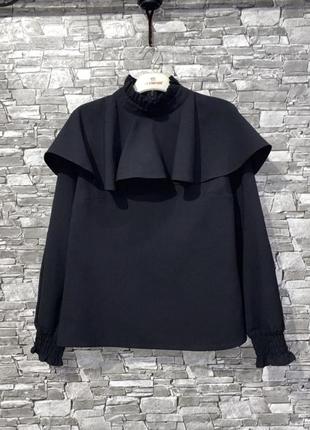 Блузка, черная блузка, кофта, нарядная кофта
