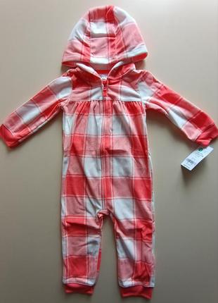 Ромпер carters 18m флисовый человечек комбинезон