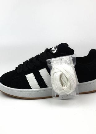 Adidas campus black&white3 фото