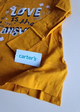 Кофта carters 6 років футболка довгий рукав лонгслів6 фото