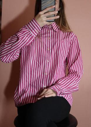 Рожево-біла сорочка від christian berg1 фото