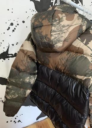 Куртка пухова двостороння  чоловіча adidas originals down regen camo winter down quilted jacket thick2 фото