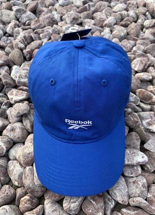 Нова чоловіча оригінальна кепка reebok у синьому кольорі (м-л)