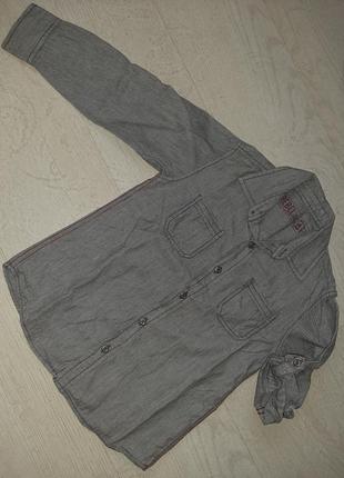 Стильная рубашка в мелкую полоску