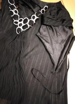 Шикарная шифоновая блуза украшенная камнями английского бренда next6 фото