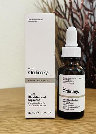 Оригінал скваланова олія 100% натуральна the ordinary 100% plant-derived hemi-squalane1 фото