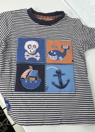 Стильна морська футболка для хлопчика2 фото