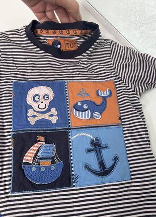 Стильна морська футболка для хлопчика3 фото