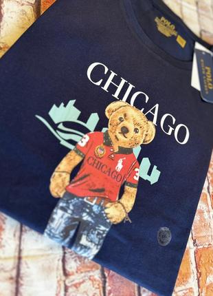 Футболка  polo bear by ralph lauren chicago, blue, l, xl3 фото