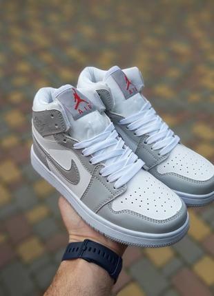 Кросівки adidas campus grey white mid