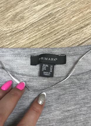 Primark стильное оверсайз свитшот платье с завязками по бокам5 фото