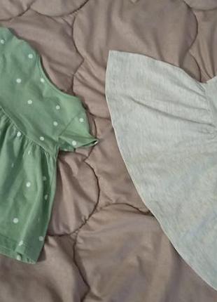 Чудесные  первые платьица для маленькой принцессы  h&m, р 56