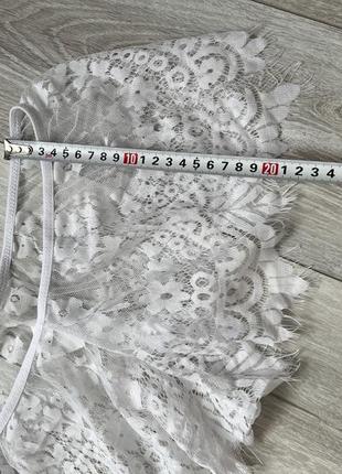 Неймовірні трусики сексуальні мереживні трусики мереживні шорти трусики сексуальна білизна біла2 фото