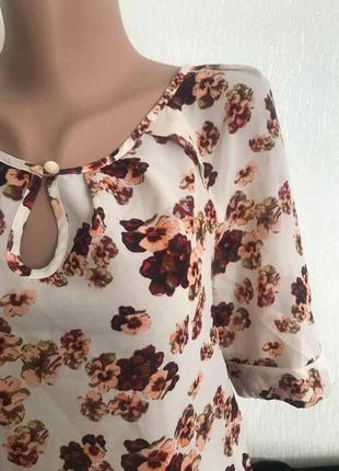 Блуза в квітковий принт від next2 фото