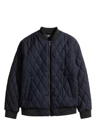 Стеганный бомбер h&m