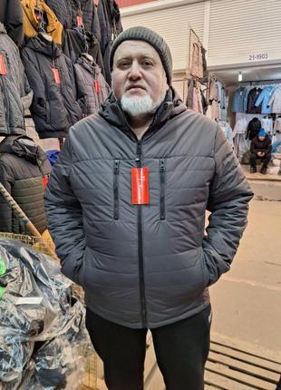 Чоловіча куртка демісезон великих розмірів