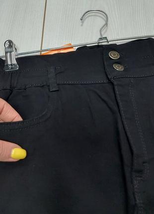 Джинси карго для дівчини, чорні 6