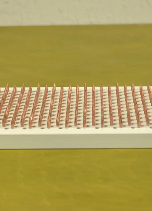 Дошка садху для початківців із мідними цвяхами morebi "лотос" білий, крок 10 мм jb-1415 фото