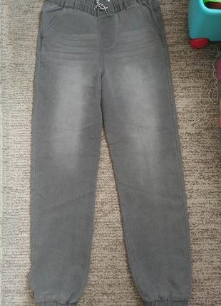 Новые с биркой джинсы 164 размер мягкие спортивные джоггеры