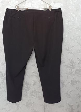 Р 26-28 / 60-62-64 стильные базовые черные штаны брюки батал большие tailored4 фото
