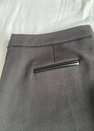 Женские черные укороченые  брюки размер л (46-48) f&f4 фото