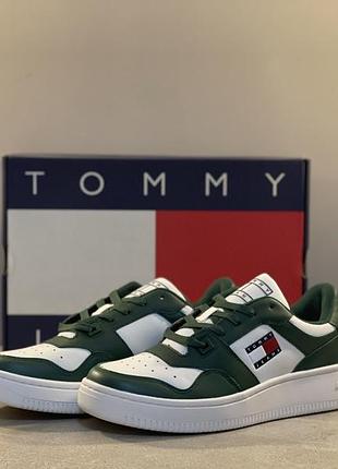 Tommy jeans снікерcи tjm retro basket ess em0em01395 зелений1 фото