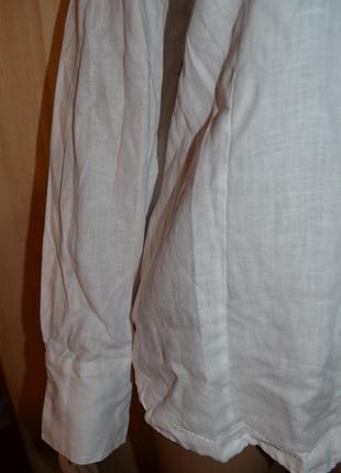 Льняна сорочка 100 % льон marks&spencer 16 розмір3 фото