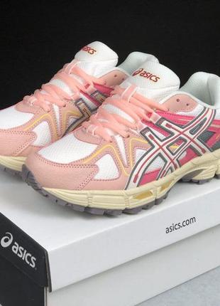 Кросівки жіночі підліткові asics gel kahana 8 рожеві з білим4 фото