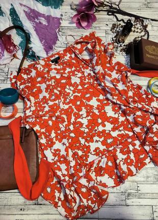 Сукня туніка міді на запах плаття в квітковий принт topshop5 фото