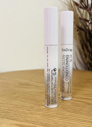 Оригінал олія кондиціонер для губ isadora hydra glow conditioning lip oil clear3 фото